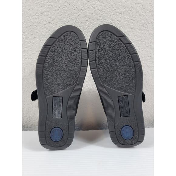 NWOT Supremes Soft Spot Mens 7.5 Dryz Climate Leather Daytona Double Strap Black - Picture 5 of 6